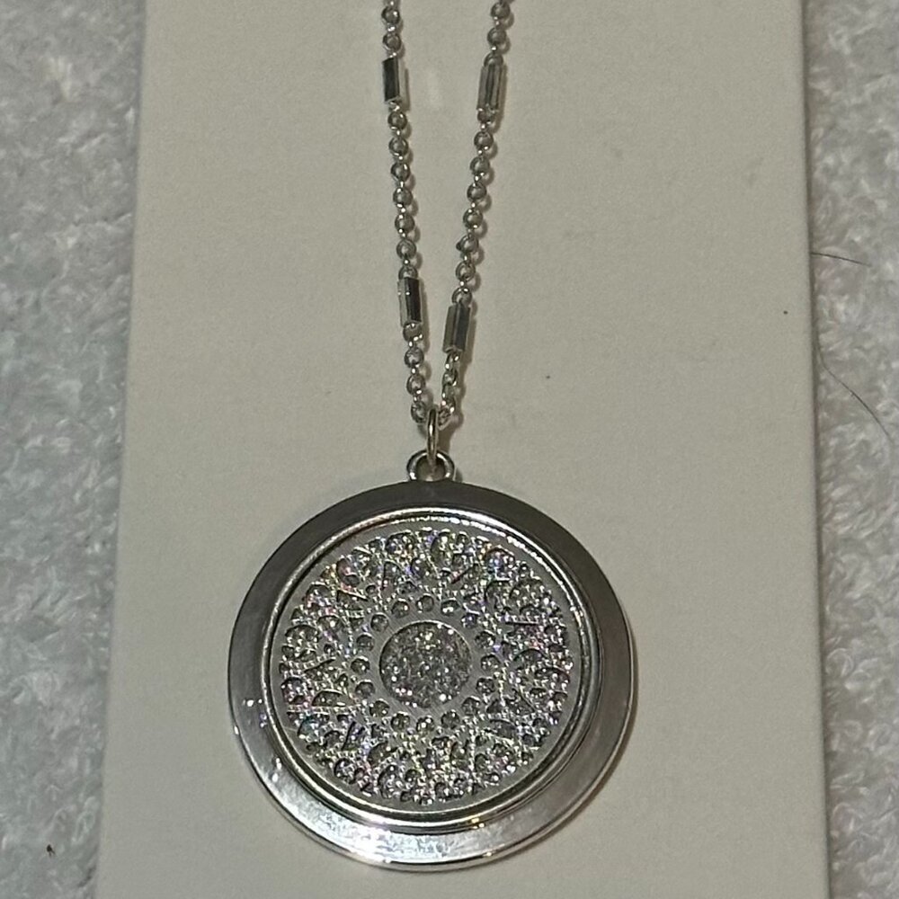 New Express Silver Toned Sparkly Necklace